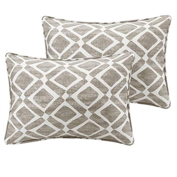 Other - Madison Park Delray Diamond Grey 14x20 Pillows NWT